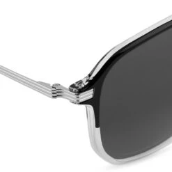 Arkai Occasus | Lunettes De Soleil à Verres Polarisés Gris Clair Et Double Pont Noir Et Transparent -Bijouterie Soldes Boutique 22 3 arksan