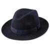 Fawler Chapeau Fedora Fido Alessandria En Laine Bleue -Bijouterie Soldes Boutique 23 1 copy 5