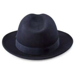 Fawler Chapeau Fedora Fido Alessandria En Laine Bleue -Bijouterie Soldes Boutique 23 4 copy 2