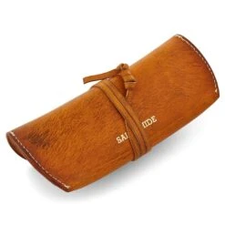Salt & Hide Etui à Lunettes En Cuir Tanné -Bijouterie Soldes Boutique 24 5 3