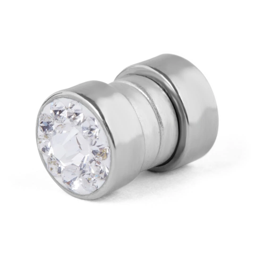 Fort Tempus Boucle D'oreille Magnétique à Cristaux Translucides - 8 Mm 3 Fort Tempus Boucle D'oreille Magnétique à Cristaux Translucides - 8 Mm