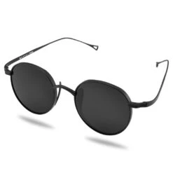 Arkai Occasus | Lunettes De Soleil En Titane Noir à Verres Ronds Polarisés -Bijouterie Soldes Boutique 25 5 arksan