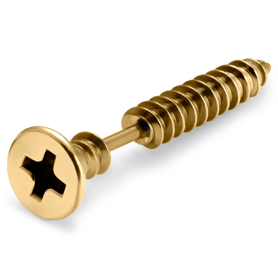 Otsu Boucle D'oreille Floyd Dorée à Vis 4 Otsu Boucle D'oreille Floyd Dorée à Vis – Image 2