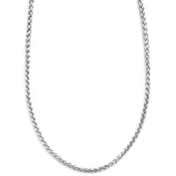 Fort Tempus Chaîne Argentée à Maille Palmier