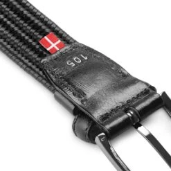 Fawler Ceinture Tressée Noire En Cuir Italien Pleine Fleur -Bijouterie Soldes Boutique 28048 4