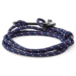 Tailor Toki Bracelet L'ancre Noir à Cordon Bleu Marine 10 Tailor Toki Bracelet L'ancre Noir à Cordon Bleu Marine -Bijouterie Soldes Boutique 3 1 135 1 45 1 45