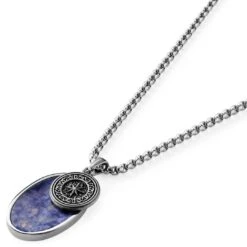 Arkai Collier Orisun Atlas à Pierre Sodalite -Bijouterie Soldes Boutique 3 2.c826a68ddd53400abafbe4ddca0e4075