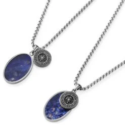 Arkai Collier Orisun Atlas à Pierre Sodalite -Bijouterie Soldes Boutique 3 3.fc3f6955d70447f952f2a412cf03bfbe