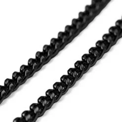 Lucleon Bracelet Chaîne à Mailles Noires - 4 Mm -Bijouterie Soldes Boutique 3 4 88f962b05be784bd16c6d50122c9ed52 3
