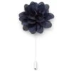 Warren Asher Boutonnière à Fleur Bleu Marine "La Subtile"