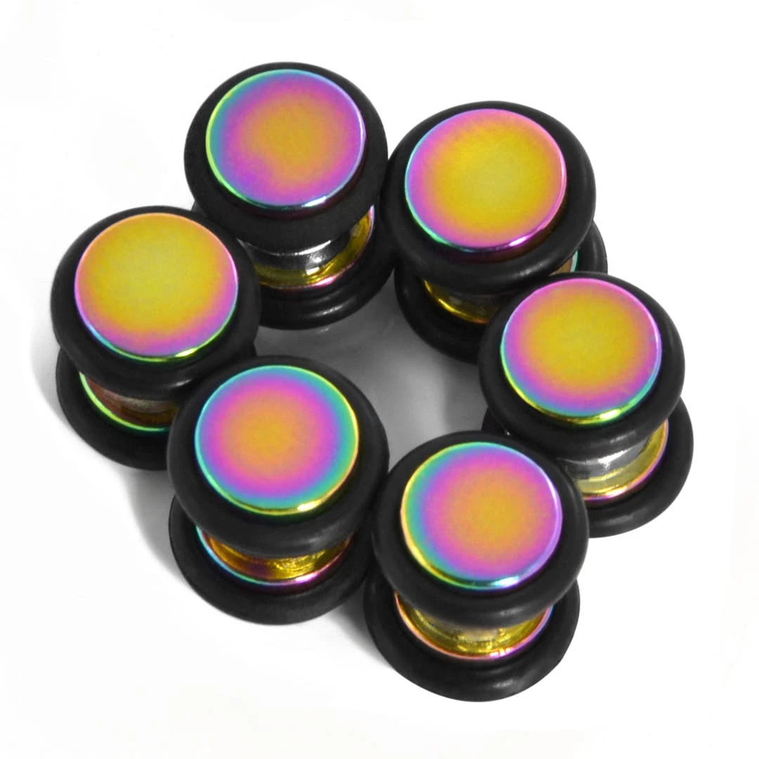 Fort Tempus Boucle D'oreille Magnétique Arc-en-ciel 6 Mm 4 Fort Tempus Boucle D'oreille Magnétique Arc-en-ciel 6 Mm – Image 2