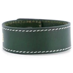 Salt & Hide Bracelet En Cuir Vert Reeve