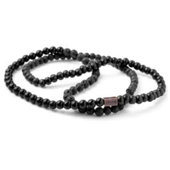 Lucleon Bracelet Noir Pierres Mêlées -Bijouterie Soldes Boutique 3 159 1 37 1 16