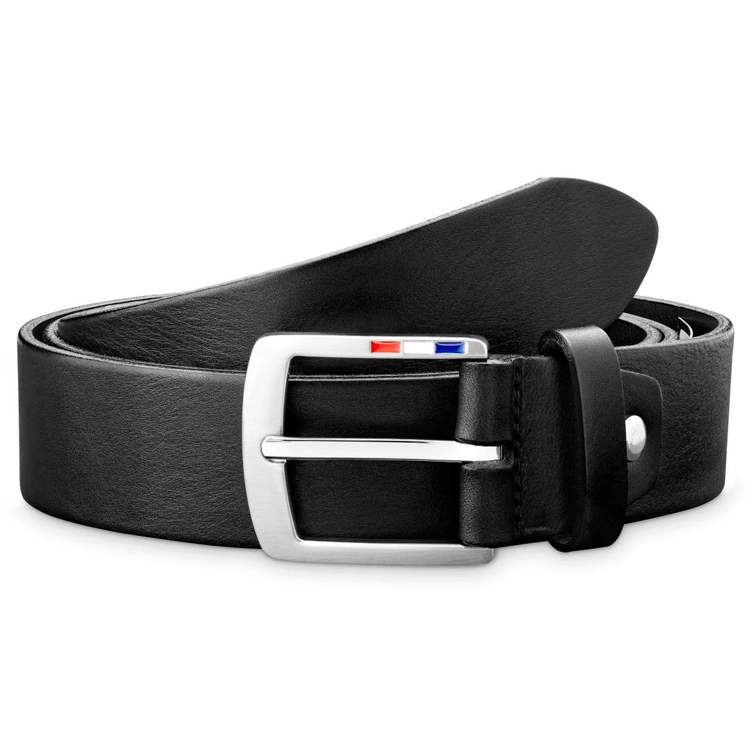 BSWK Ceinture Noire En Cuir Pleine Fleur 3 BSWK Ceinture Noire En Cuir Pleine Fleur