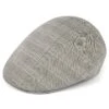 Fawler Casquette Plate Tirreno à Motif écossais Gris