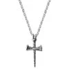Fort Tempus Collier à Pendentif En Croix Et Motif De Clous Croisés -Bijouterie Soldes Boutique 4 1 copy 38