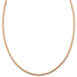 Lucleon Tenvis | Collier En Cuir Jaune Sable 3 Mm