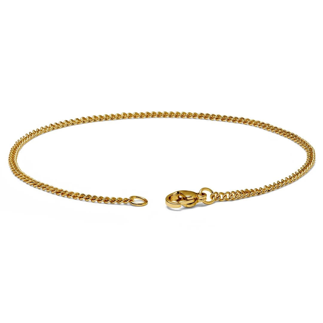 Lucleon Bracelet Chaîne à Mailles Dorées - 2 Mm 6 Lucleon Bracelet Chaîne à Mailles Dorées - 2 Mm – Image 4