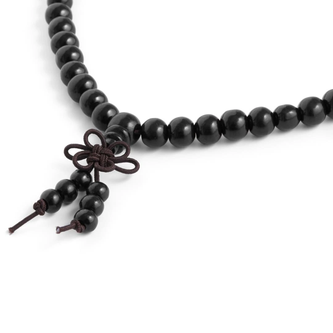 Collin Rowe Collier En Perles De Bois Noir 4 Collin Rowe Collier En Perles De Bois Noir – Image 2