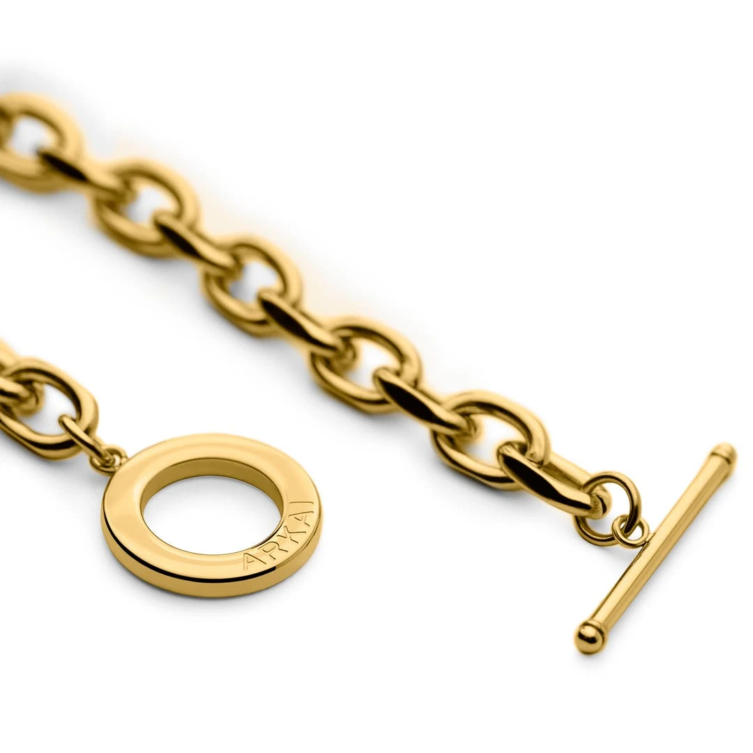 Arkai Atlas | Bracelet En Acier Doré Avec Pendentif L'étoile Polaire 8 Arkai Atlas | Bracelet En Acier Doré Avec Pendentif L'étoile Polaire – Image 6