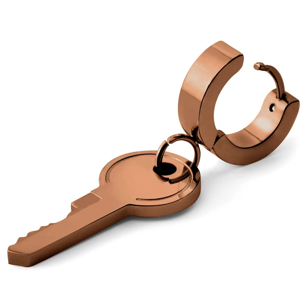 Otsu Boucle D'oreille Couleur Cuivre Floyd à Pendentif Clé 4 Otsu Boucle D'oreille Couleur Cuivre Floyd à Pendentif Clé – Image 2