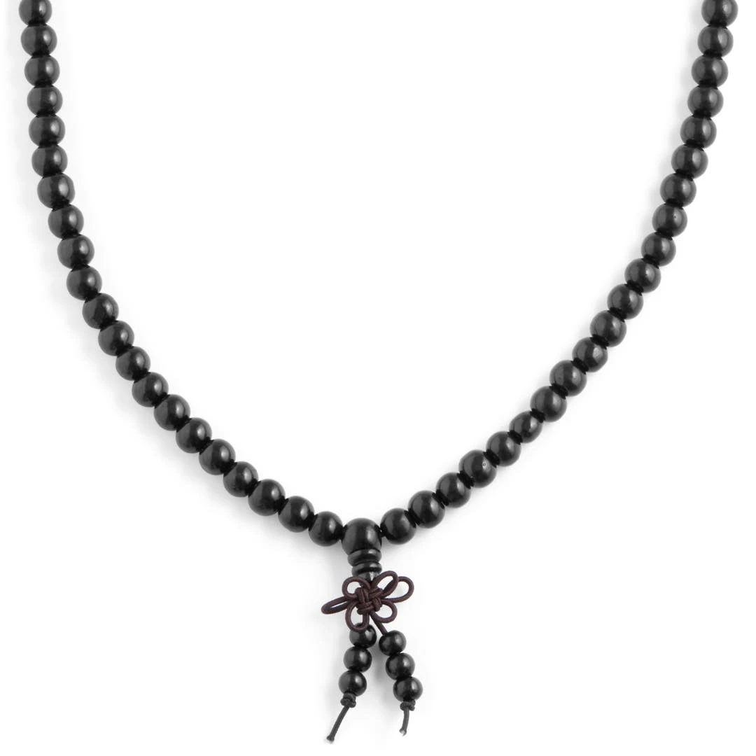 Collin Rowe Collier En Perles De Bois Noir 3 Collin Rowe Collier En Perles De Bois Noir