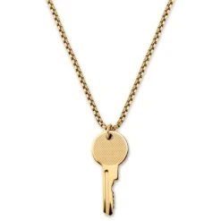 Otsu Egan | Collier La Clé En Métal Doré