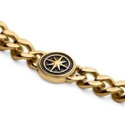 Arkai Atlas | Bracelet L'étoile Polaire En Acier Doré -Bijouterie Soldes Boutique 5 3a1867e4087948a2a88b37ecbd8eb19ea8 3