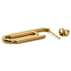 Otsu Clou D'oreille Floyd Doré En Trombone -Bijouterie Soldes Boutique 51 2ppc
