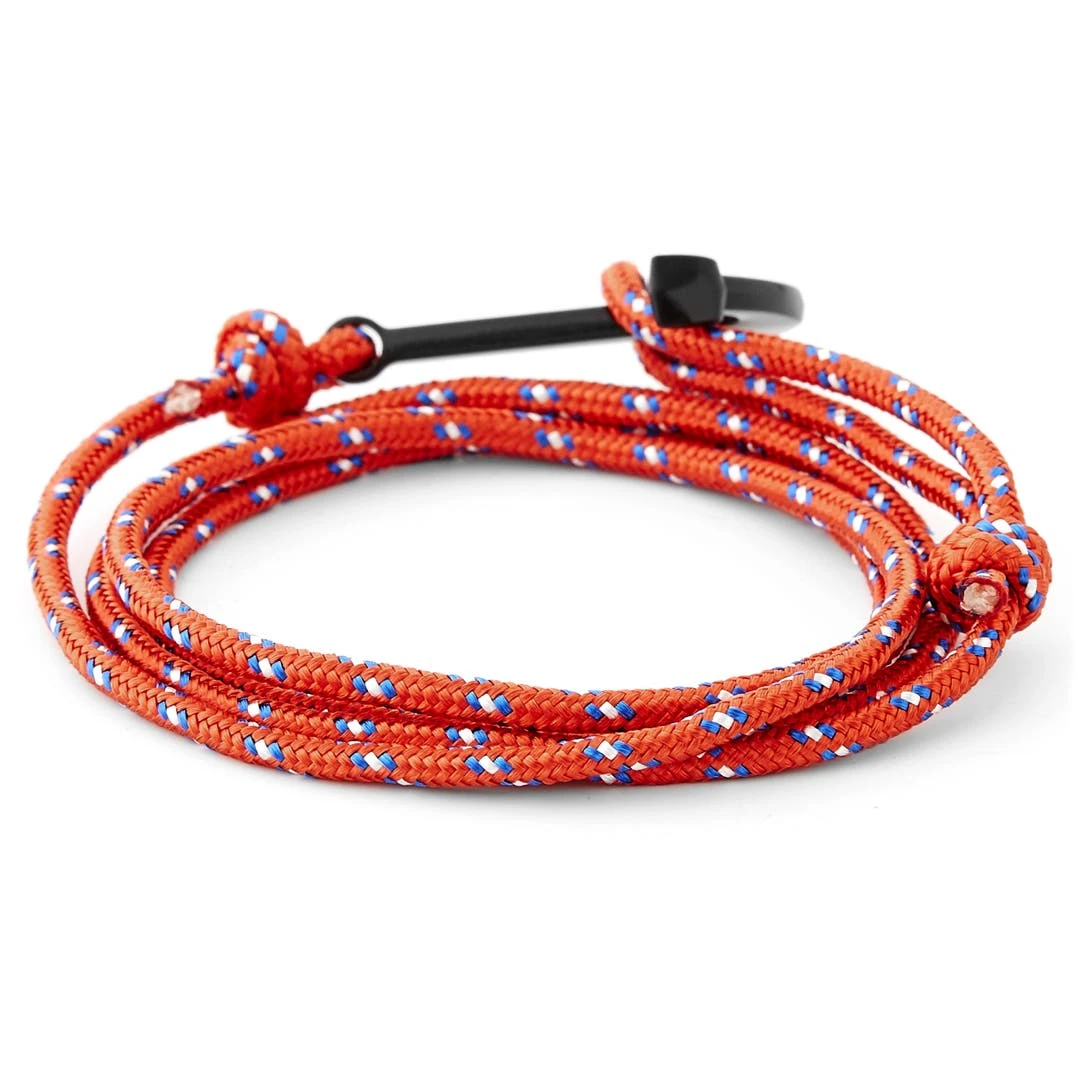 Tailor Toki Bracelet L'ancre Noire à Cordon Rouge, Bleu Et Blanc 5 Tailor Toki Bracelet L'ancre Noire à Cordon Rouge, Bleu Et Blanc – Image 3