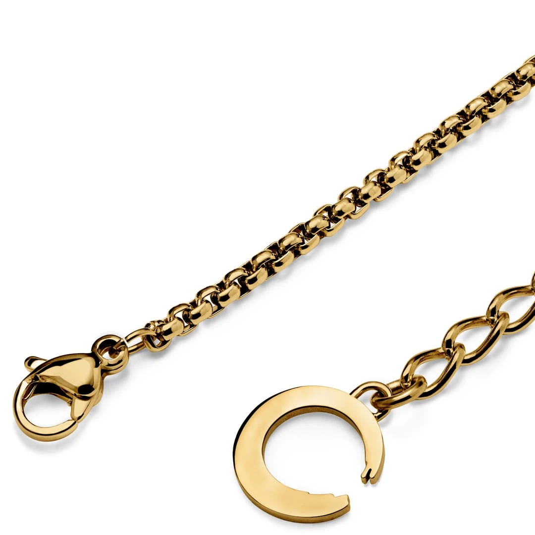 Otsu Fahrenheit | Collier à Pendentif En Métal Doré Peace & Love 8 Otsu Fahrenheit | Collier à Pendentif En Métal Doré Peace & Love – Image 6