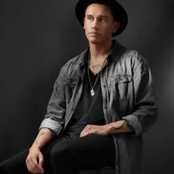 Arkai Collier Orisun Atlas à Pierre Sodalite -Bijouterie Soldes Boutique 7 1 24634