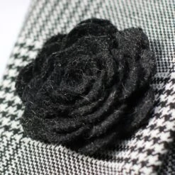 Warren Asher Boutonnière Rose Noire -Bijouterie Soldes Boutique 7532best1