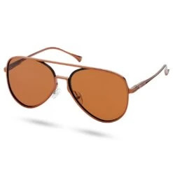 Lucleon Lunettes De Soleil Aviator Couleur Bronze à Verres Polarisés