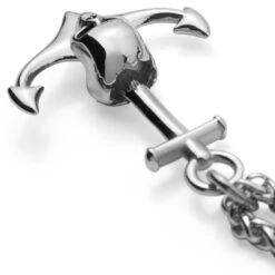 Lucleon Collier Tadd En Acier Avec Ancre Et Tête De Mort 10 Lucleon Collier Tadd En Acier Avec Ancre Et Tête De Mort -Bijouterie Soldes Boutique 8 2sidro