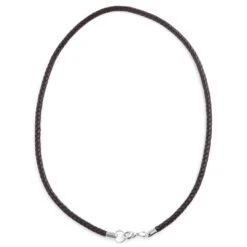 Collin Rowe Collier En Cuir Marron Tressé 3mm -Bijouterie Soldes Boutique 8 11 1 153 2 21 1 89