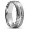 Lucleon Fortis | Bague En Acier Damas Et Titane à Double Liseré Argenté - 7 Mm -Bijouterie Soldes Boutique 9 1.679c647cbc932a489c2b2fe74728e2fd 8