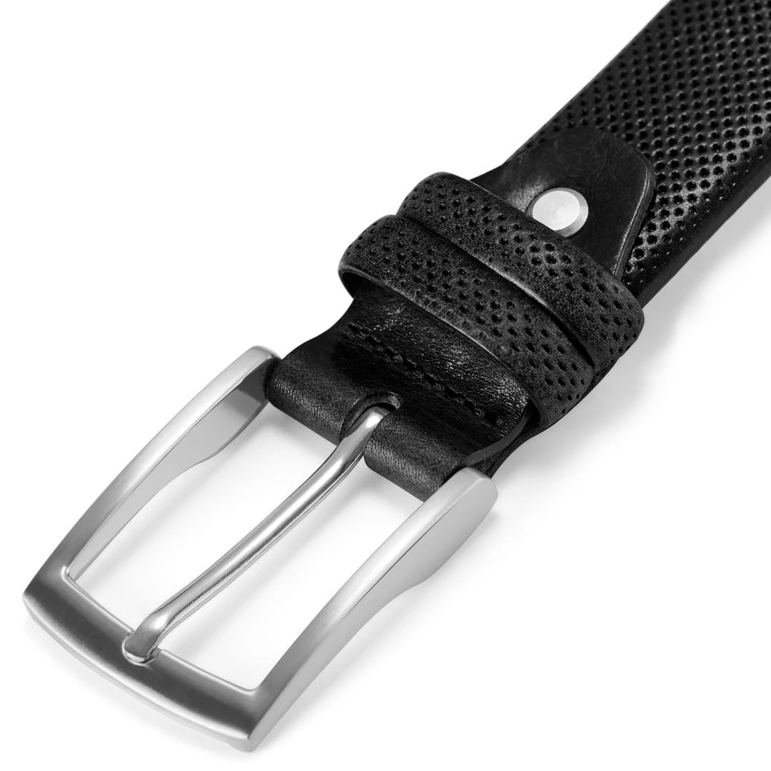 Salt & Hide Ceinture Noire En Cuir Pleine Fleur Holmes 5 Salt & Hide Ceinture Noire En Cuir Pleine Fleur Holmes – Image 3