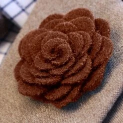 Warren Asher Boutonnière Rose Brune -Bijouterie Soldes Boutique 9578best
