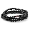 Lucleon Bracelet Noir Pierres Mêlées -Bijouterie Soldes Boutique BR95