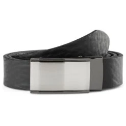 BSWK Ceinture En Cuir Noir Avec Boucle Massive à Verrouillage Automatique