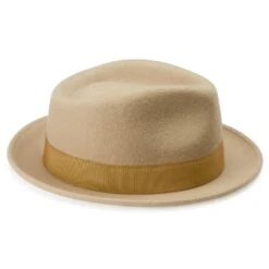 Fawler Chapeau Trilby Tomasso Moda Beige Clair -Bijouterie Soldes Boutique Hat 11 3 copy 3
