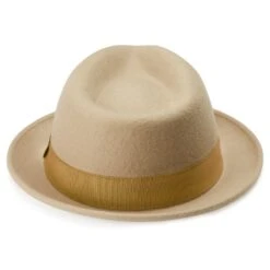 Fawler Chapeau Trilby Tomasso Moda Beige Clair -Bijouterie Soldes Boutique Hat 11 4 copy 3