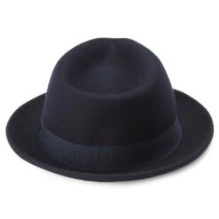 Fawler Chapeau Trilby Tomasso Moda Bleu Marine -Bijouterie Soldes Boutique Hat 14 4 copy 3