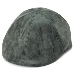 Fawler Casquette Plate Moda Maximo Grise En Cuir Végan