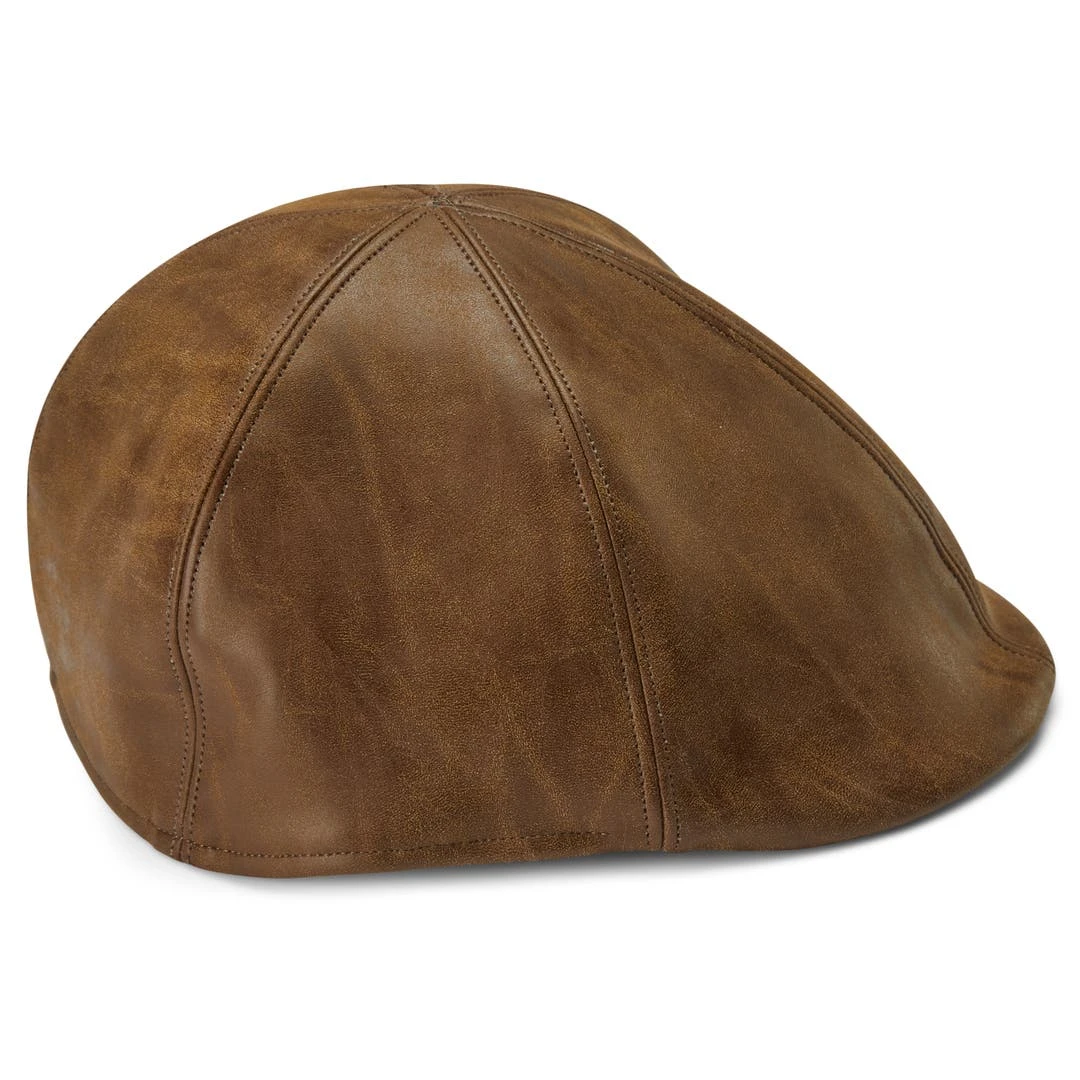 Fawler Casquette Plate En Cuir Végan Brun Clair Moda Maximo 5 Fawler Casquette Plate En Cuir Végan Brun Clair Moda Maximo – Image 3
