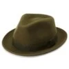 Fawler Chapeau Trilby Tomasso Moda Vert Olive -Bijouterie Soldes Boutique Hat 2 1 copy 3