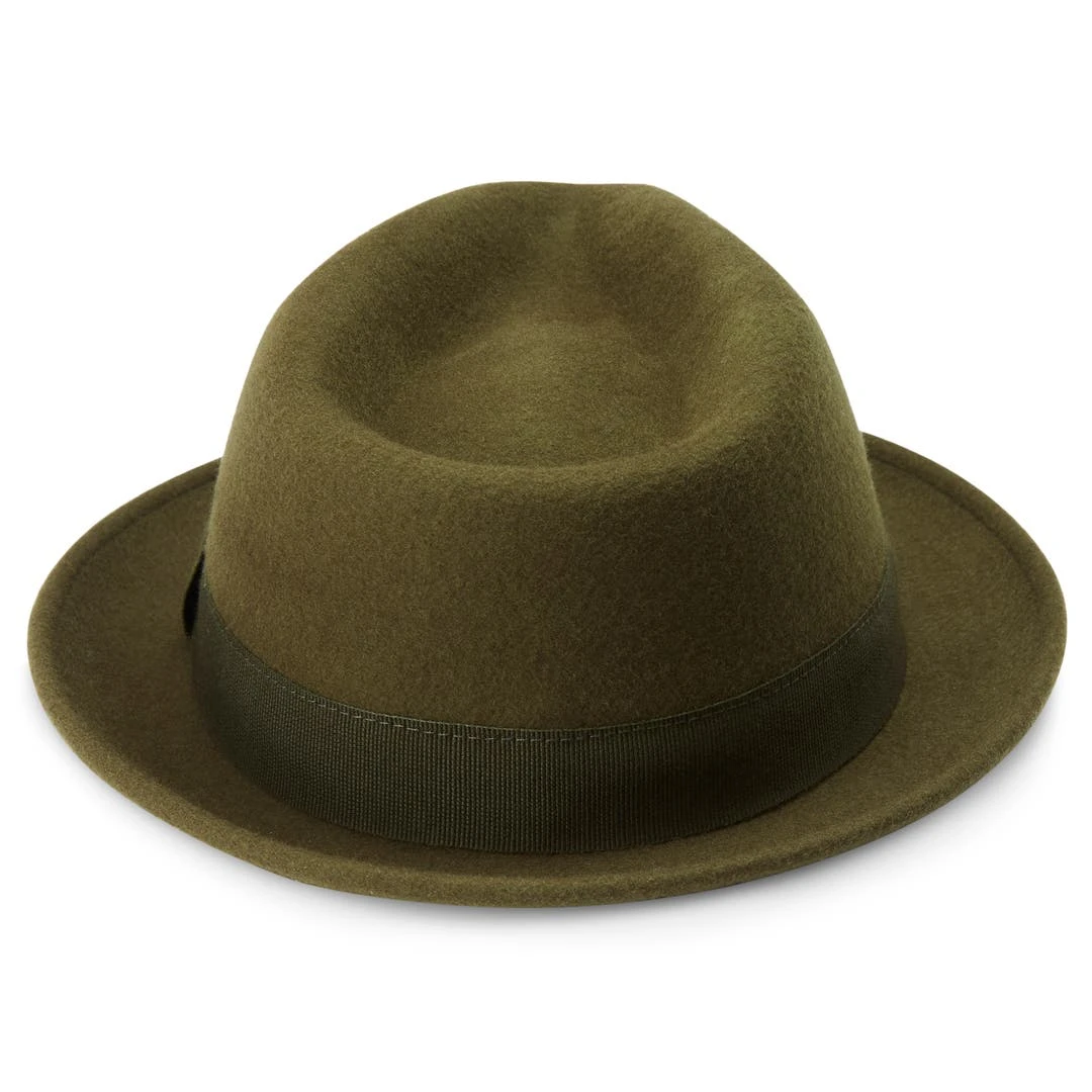 Fawler Chapeau Trilby Tomasso Moda Vert Olive 5 Fawler Chapeau Trilby Tomasso Moda Vert Olive – Image 3