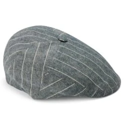 Fawler Casquette Plate Moda à Rayures Bleu Et Blanc Marco -Bijouterie Soldes Boutique Hat 32 3 copy 3