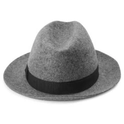 Fawler Chapeau Fédora Gris Filippo Moda -Bijouterie Soldes Boutique Hat 4 3 copy 3